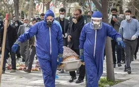 سهم فوتی&zwnj;های کرونا، یک&zwnj;پنجم کل فوتی&zwnj;های روزانه ایران است
