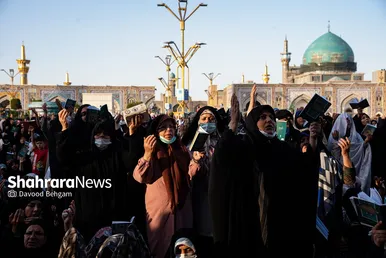 مراسم دعای عرفه در حرم مطهر رضوی