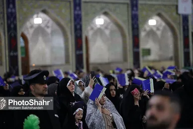 عکس| مراسم احیاء شب نوزدهم ماه رمضان در حرم مطهر رضوی (۱۱ فروردین ۱۴۰۳)