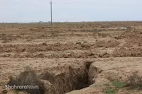 فرونشست؛ بحران خاموش خراسان رضوی |  بزرگ‌ترین شکاف فرونشستی ایران در نیشابور