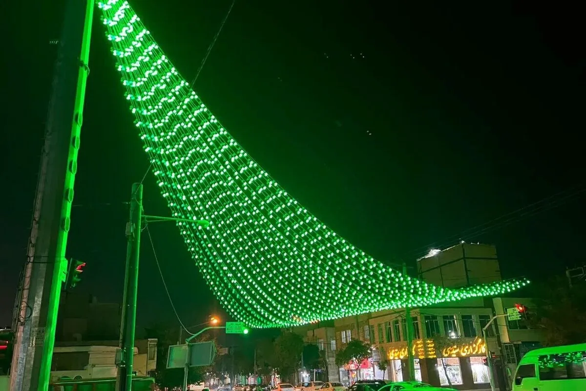 مشهد به رنگ سبز درآمد + تصاویر