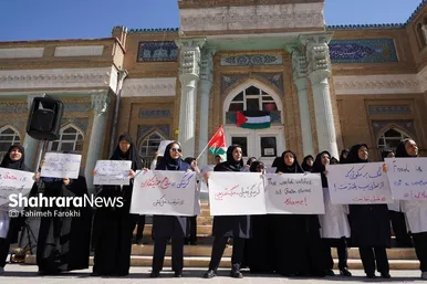 گزارش تصویری | تجمع جامعه پزشکی مشهد در بیمارستان امام رضا (ع) در اعتراض به نسل کشی رژیم صهیونیستی در غزه