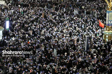 مراسم احیاء شب ۲۳ ماه رمضان در حرم مطهر رضوی