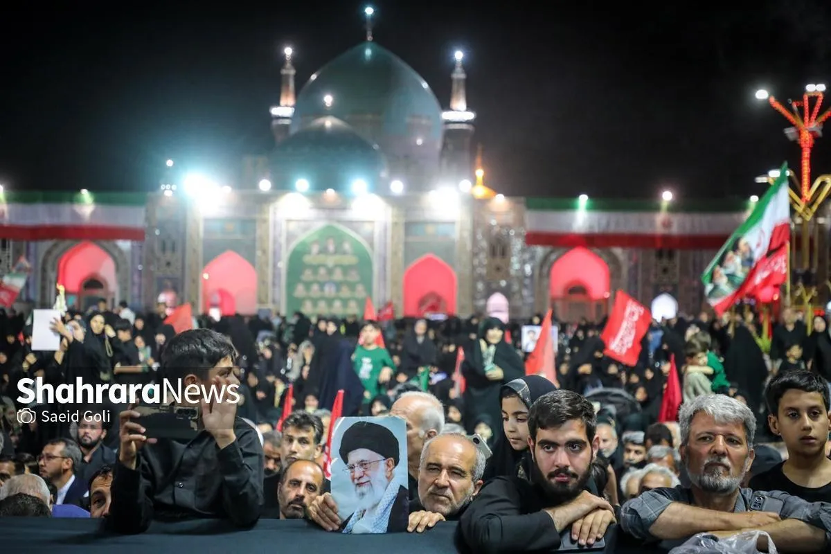 برگزاری اجتماع بزرگ هیئات مذهبی مشهد برای خون‌خواهی امام شهید امشب در حرم مطهر امام رضا (ع) (۲۵ تیر ۱۴۰۵)