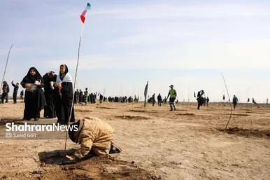 گزارش تصویری | پویش درختکاری در بوستان کرامت مشهد (۱۶ اسفند ۱۴۰۴)
