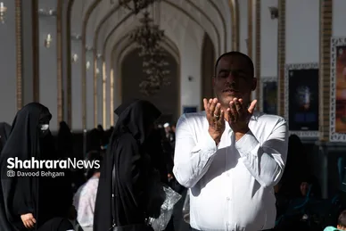 مراسم دعای عرفه در حرم مطهر رضوی