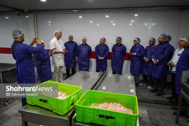 گزارش تصویری | بازدید خبرنگاران از یک مرکز فرآوری گوشت در مشهد