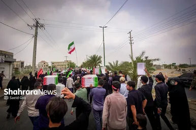 گزارش تصویری | تشییع بقایای پیکر شهدای مدرسه شجره طیبه میناب (۳۱ تیر ۱۴۰۵)