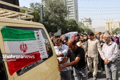 تشییع پیکر جانباز شهید عباس معروفی در مشهد