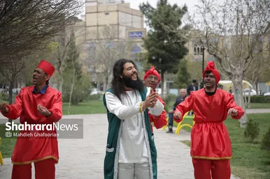 اجرای سرود و نمایش های نوروزی در مشهد