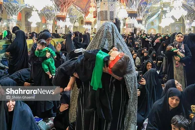 گزارش تصویری | مراسم شیرخوارگان حسینی در حرم مطهر رضوی برگزار شد