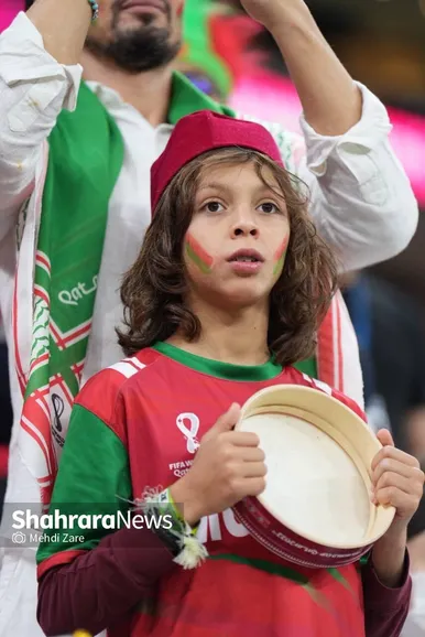 تماشاگران دیدار فرانسه و مراکش