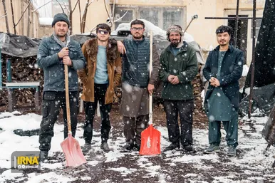 بارش برف در کابل (۱۴ بهمن ۱۴۰۲)