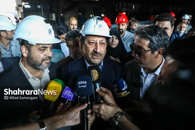 گزارش تصویری | بازدید وزیر صمت از کارخانه فولاد نیشابور