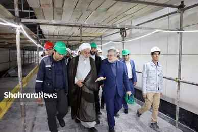 گزارش تصویری | بازدید اعضای حوزه علمیه خراسان از فاز یک خط سه قطارشهری مشهد