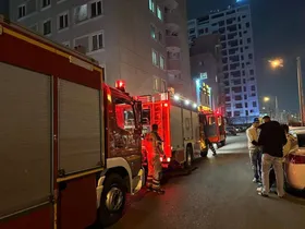 آتش&zwnj;سوزی در شهرک راه&zwnj;آهن تهران؛ ۲۰ نفر نجات یافتند