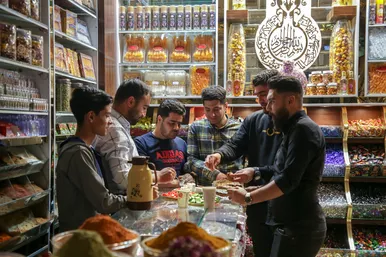 سفره های افطار ساده
