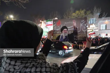 گزارش تصویری | تجمع مردم مشهد در سوگ رهبر انقلاب | بولوار احمد آباد