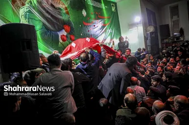 گزارش تصویری | مراسم وداع با پیکر شهید مدافع امنیت «مهدی ظریف» در مشهد