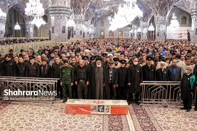 تشییع پیکر شهید مدافع امنیت «حسن براتی» در مشهد