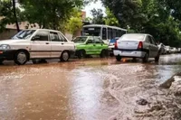ویدیو | بارش باران شدید و جاری شدن سیل در روستاهای خراسان‌شمالی