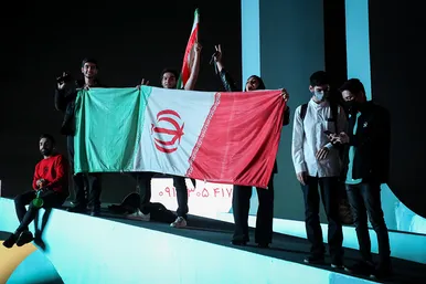  شادی مردم مشهد بعد از برد تیم ملی ایران