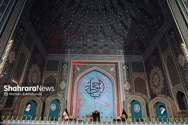 مراسم احیاء شب ۲۳ ماه رمضان در حرم مطهر رضوی
