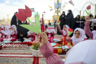 گزارش تصویری | مراسم «فرشتگان مقاومت» یادبود شهدای مظلوم میناب در حرم مطهر امام رضا (ع)