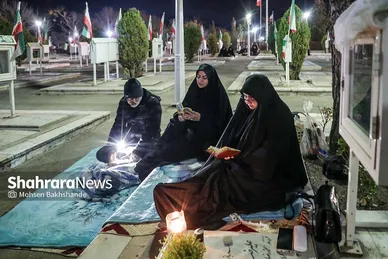 گزارش تصویری | مراسم احیای سومین شب قدر در جوار گلزارشهدای بهشت‌رضا(ع) (۳ فروردین ۱۴۰۴)