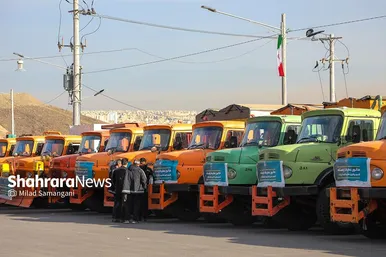 مانور عملیات زمستانه معاونت محیط زیست و خدمات شهری