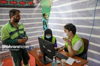 واکسیناسیون نیروهای خدمات‌شهری در مشهد