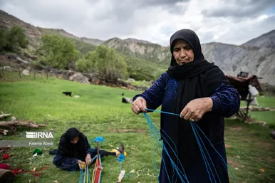 «شیردنگ بافی» در لرستان