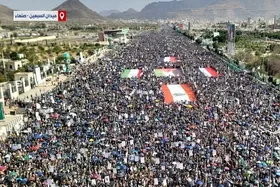 طوفان میلیونی یمنی&zwnj;ها علیه ترامپ
