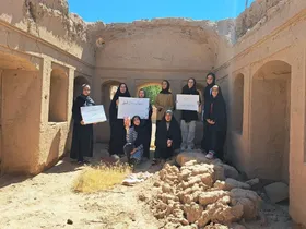همت دختران ابویسان با کتاب &laquo;گرتا تونبرگ&raquo; و  احیای کوچکترین ارگ خشتی جهان