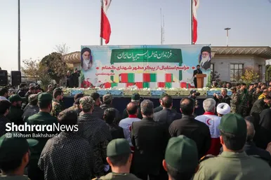 گزارش تصویری | مراسم استقبال از پیکر ۱۳ شهید گمنام دفاع مقدس در مشهد