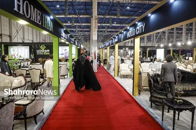 گزارش تصویری | نمایشگاه بین‌المللی مبلمان، لوستر و دکوراسیون داخلی در مشهد