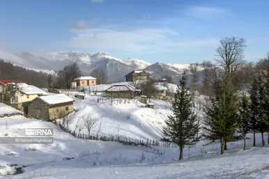 ایران زیباست | طبیعت برفی روستای «زندانه»