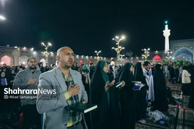 گزارش تصویری | مراسم احیای دومین شب قدر در حرم مطهر امام رضا (ع)
