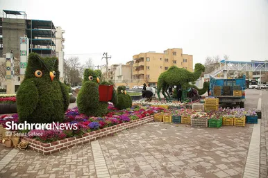 گل‌آرایی و شهرتکانی مشهد در نوروز ۱۴۰۱