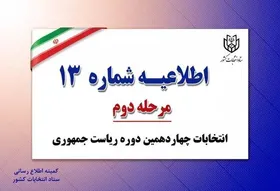 اطلاعیه شماره ۱۳ ستاد انتخابات کشور | اخذ رأی با کارت&zwnj;های ملی قدیمی امکان&zwnj;پذیر نیست