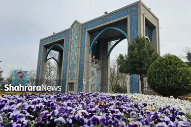 گل‌ آرایی بهاری در بهشت رضا(ع)