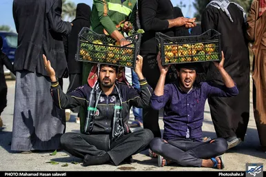هم‌قدم با زائران کربلا در کنار فرات