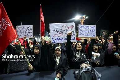 گزارش تصویری | اجتماع بزرگ «همه خونخواهیم» در حرم مطهر رضوی