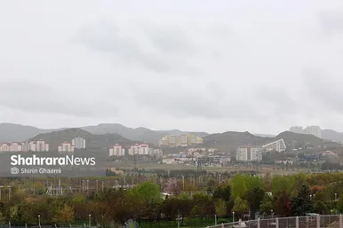 گزارش تصویری | شهر مشهد زیر بارش رحمت الهی در روز ۱۲ فروردین
