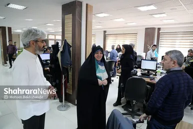 بازدید عضو شورای اسلامی شهر مشهد از موسسه فرهنگی شهرآرا