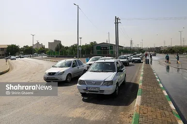 گزارش تصویری | اتفاق  خط لوله اصلی آبرسانی مشهد در بزرگراه شهید سلیمانی