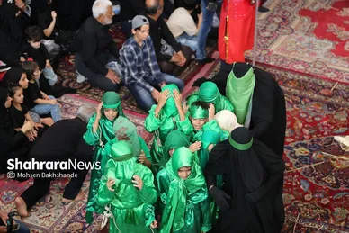 مراسم عزاداری روز دوازدهم محرم در حسینیه کرمانی‌های مشهد