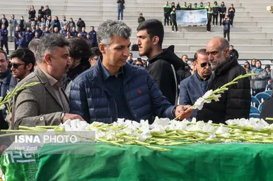 پیکر ملیکا محمدی به استادیوم آزادی رفت