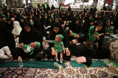 اجتماع عظیم شیرخوارگان حسینی در حرم مطهر امام رضا (ع)