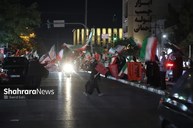گزارش تصویری | برگزاری رزمایش مردمی تونل پرچم و زنجیره انسانی ۶ کیلومتری در مشهد